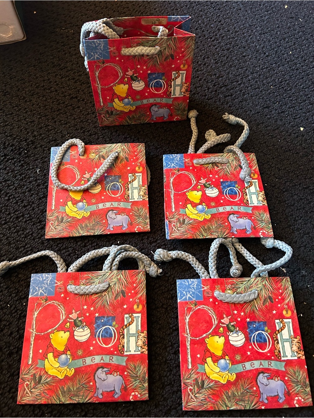 Winnie the Pooh Holiday Gift Bags
